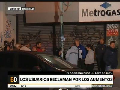 Reclamo de usuarios en las oficinas de Metrogas