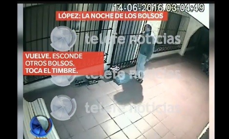 Infografía: la noche de los bolsos de López