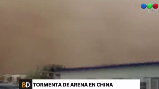 Tormenta de arena en China