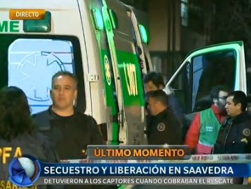 Secuestro y liberación en Saavedra
