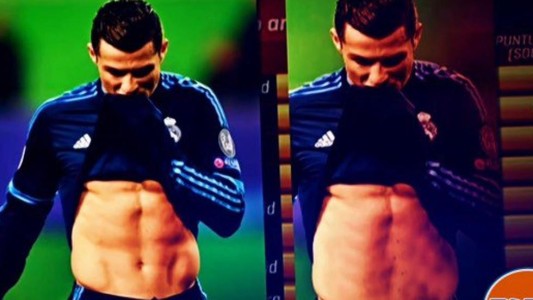 Acusan a la TV catalana de usar photoshop para "sacarle abdominales a Cristiano Ronaldo