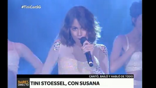 Tini Stoessel, con Susana Giménez