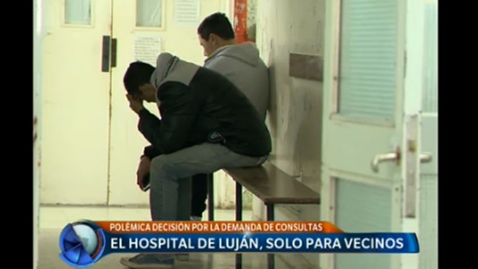 El hospital de Luján, solo para vecinos