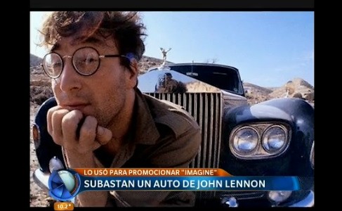 Subastarán el auto que usó Lennon para promocionar el disco "Imagine"