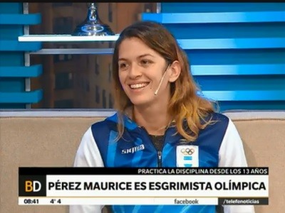 Una esgrimista argentina explica una disciplina poco difundida