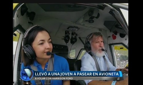 Harrison Ford llevó a una joven a pasear en avioneta