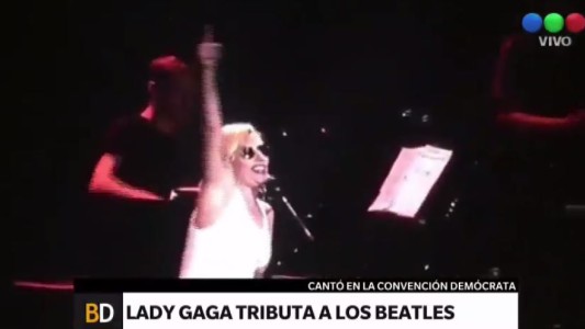 Lady Gaga rindió homenaje a The Beatles