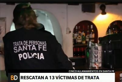 Santa Fe: rescatan a 13 víctimas de trata