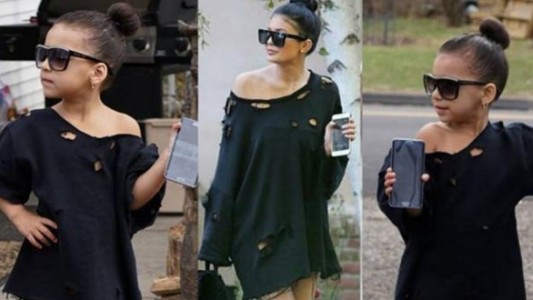La nena de cinco años que imita looks de celebridades y causa furor en Instagram