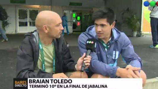 #Río2016 Braian Toledo terminó 10° en la final de lanzamiento de jabalina