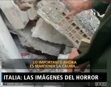 Italia: las imágenes del horror