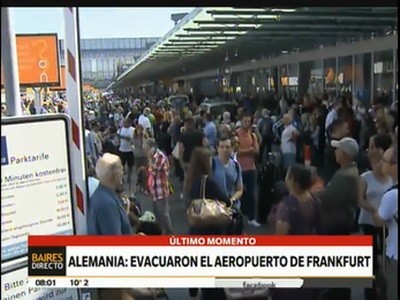 Alarma en Frankfurt: evacuaron el aeropuerto por una sospecha de atentado