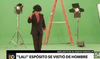 Lali Espósito se convirtió en hombre para un video