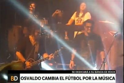 Daniel Osvaldo ahora se dedica a la música