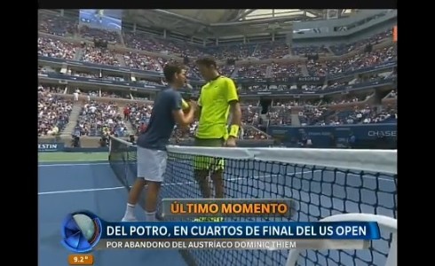 Del Potro pasó a los cuartos del final del Us Open