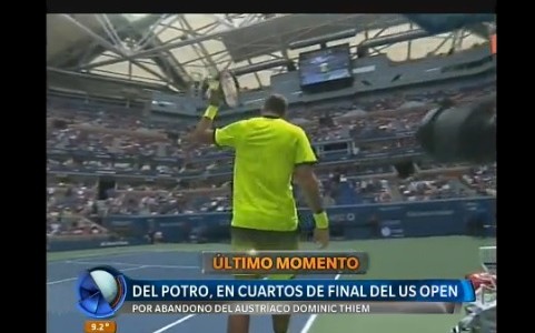 Del Potro, en cuartos del US Open: "Ganar de esta manera nunca es lindo"