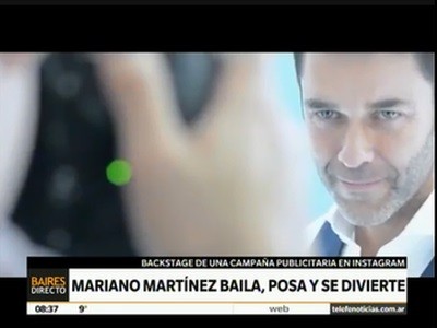 Mariano Martínez baila, posa y se divierte