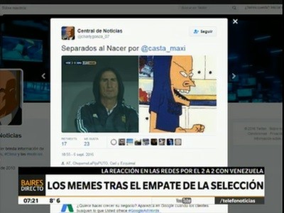 Los "memes" de Bauza tras el empate de la selección