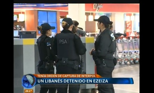 Detuvieron en Ezeiza a un ciudadano libanés sospechoso de terrorismo