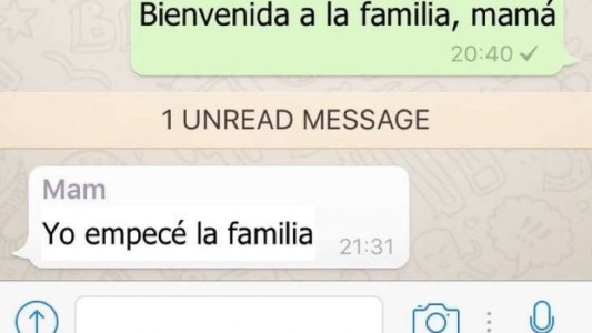Agregó a su mamá al grupo de WhatsApp y su primer mensaje se hizo viral