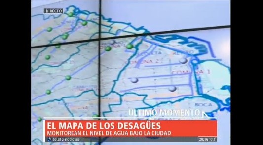 El mapa de los desagües