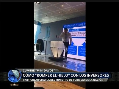 El ministro de turismo "rompió el hielo" y anunció inversiones millonarias
