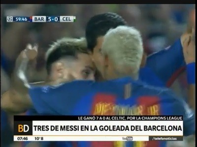Goleada del Barça en el Camp Nou por la Champions