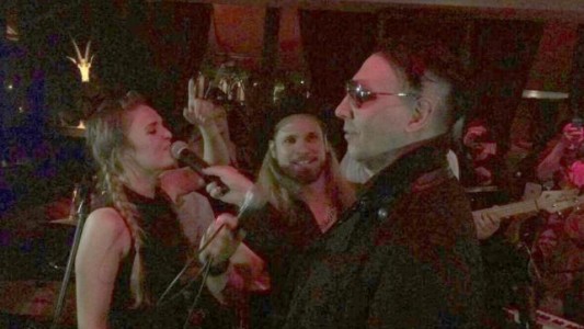 El encuentro del año: Marilyn Manson cantó con Tripa y Florencia Otero en un hotel