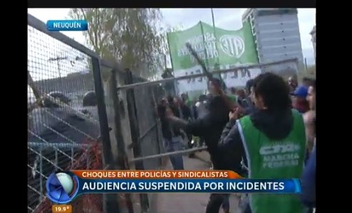 Neuquén: suspendieron la audiencia del gas por incidentes