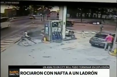 La Plata: roció con nafta a un ladrón que intentó asaltarlo