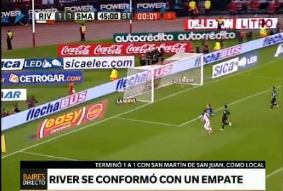 River se conformó con un empate