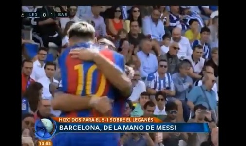 Barcelona volvió a golear, de la mano de Messi