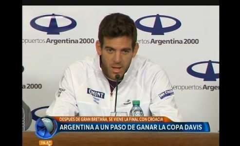 Del Potro: "Esperamos cerrar el año de la mejor manera"