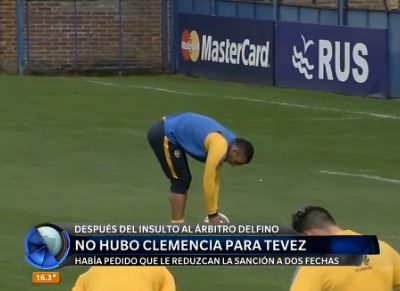 No hubo clemencia para Tevez
