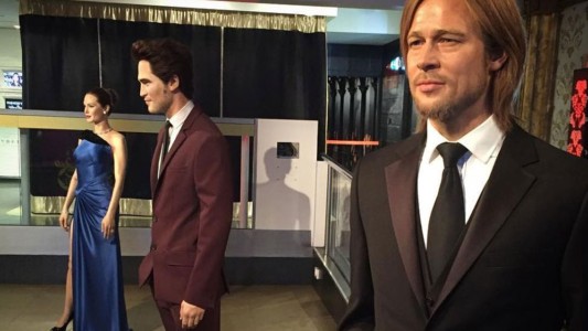 Angelina Jolie y Brad Pitt, separados también en el museo de cera