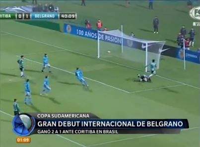 Copa Sudamericana: Belgrano le ganó 2-1 a Coritiba