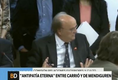 La "antipatía eterna" entre Carrió y De Mendiguren