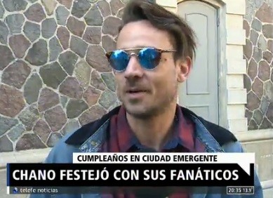 Chano festejó con sus fanáticos