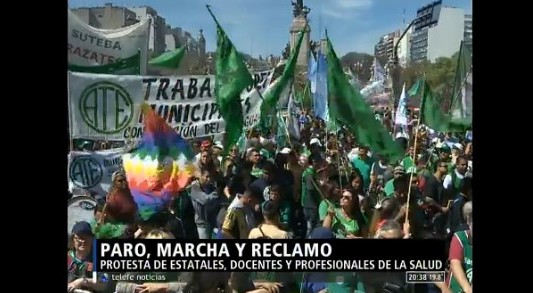 Paro, marcha y reclamo