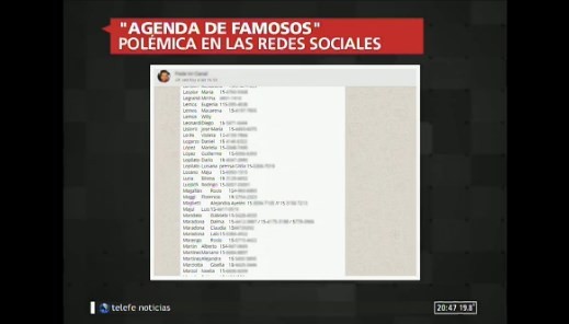 Celulares de famosos en WhatsApp