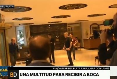 Una multitud recibió a Boca en Mar del Plata