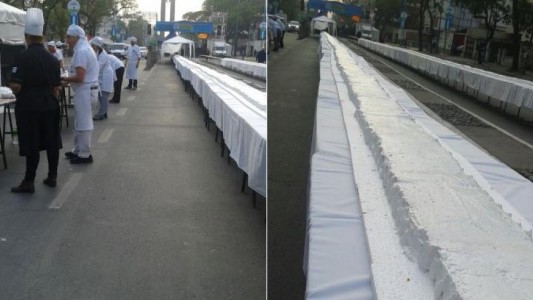 Buscan entrar al récord Guinness con una torta de 750 metros de largo