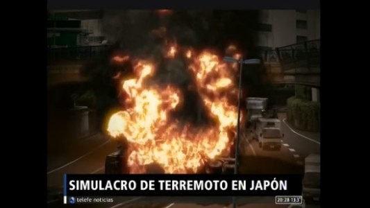 Simulacro de catástrofe en Japón
