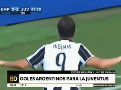 Goles argentinos para Juventus