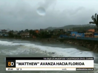 El huracán Matthew se acerca a Florida y se espera que cobre más fuerza