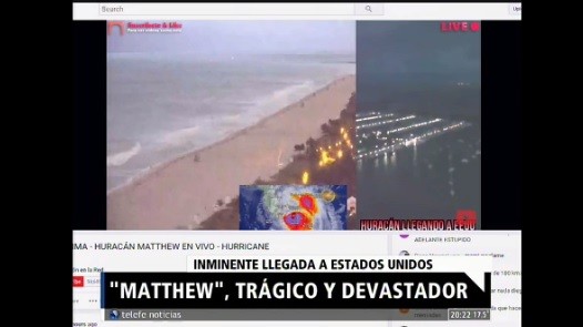 El huracán Matthew está llegando a Estados Unidos y se lo rastrea en todas las redes sociales