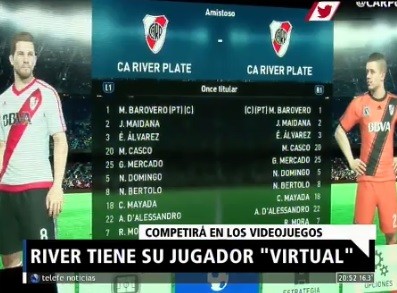 River tiene su jugador virtual