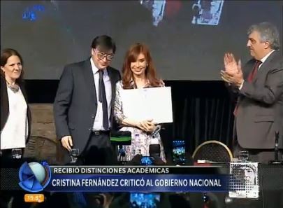 La ex Presidenta será distinguida por dos universidades