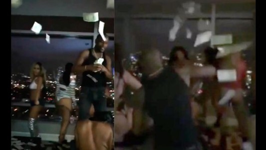 Otra fiesta de Mayweather: lluvia de dólares y bailarinas semidesnudas