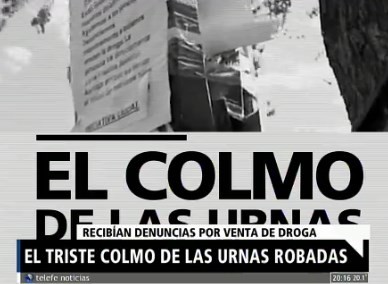 El triste colmo de las urnas robadas